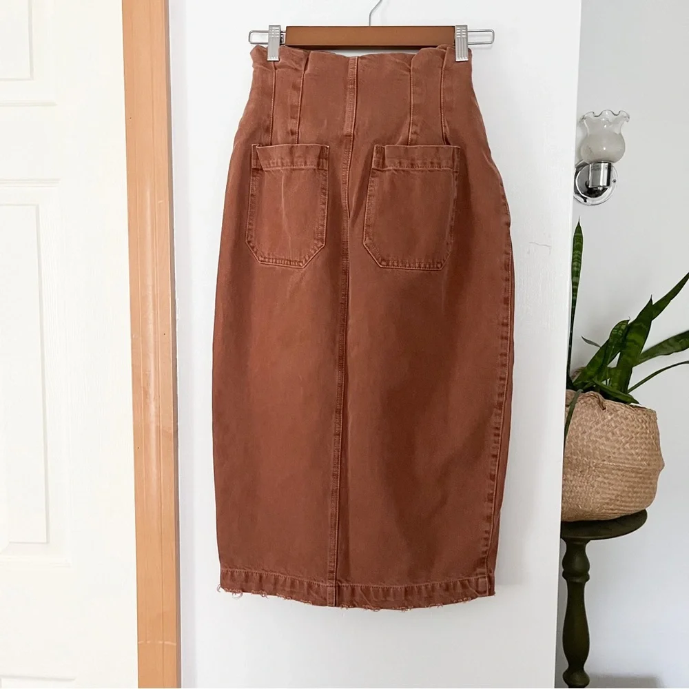 Free People Paper Bag Skirt - Picture 4 of 8